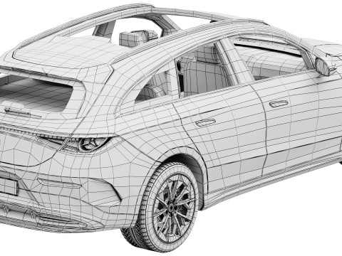 Mercedes-Benz CLA Shooting Brake EQ AMG line 2026 3D Модель