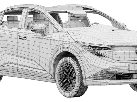 निसान लीफ 2026 3D मॉडल