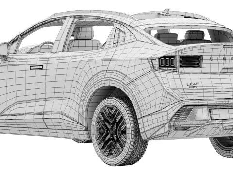 निसान लीफ 2026 3D मॉडल