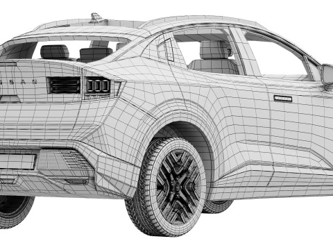 निसान लीफ 2026 3D मॉडल