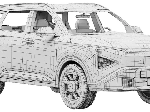 Kia Carens Clavis EV 2026 3D Model