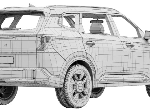 Kia Carens Clavis EV 2026 Modèle 3D