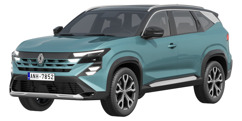 Renault Boreal 2026 3D Model .c4d .max .obj .3ds .fbx .stl .blend