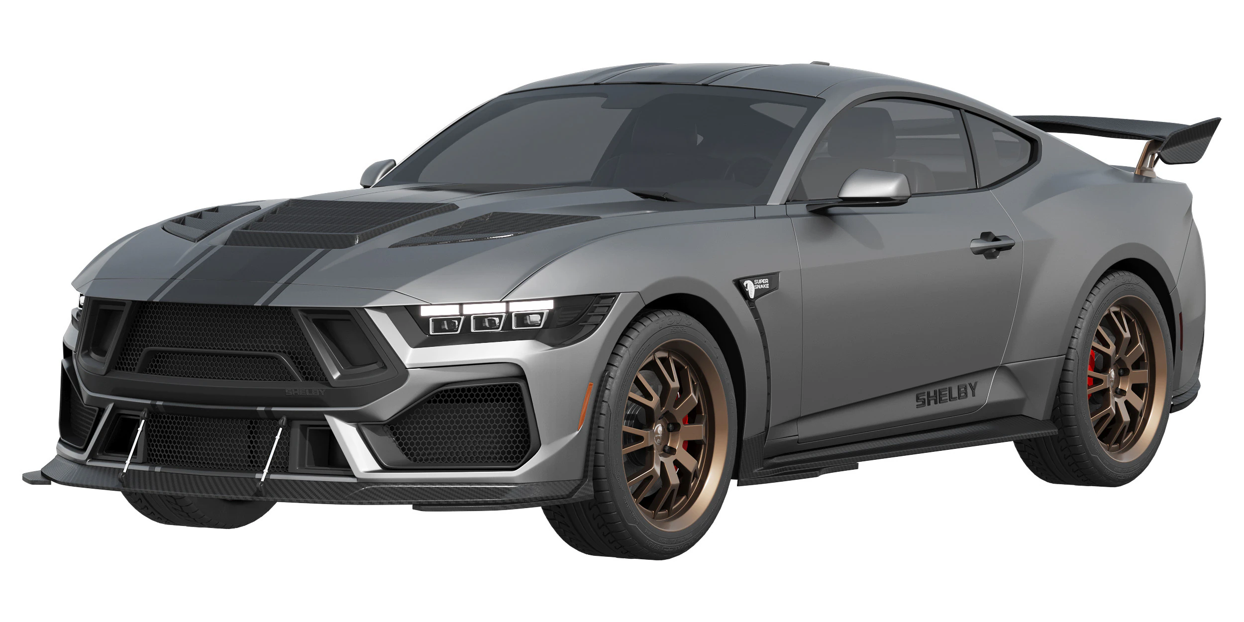 Shelby S650 Super Snake 2026 3D Model .c4d .max .obj .3ds .fbx .stl .blend 