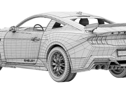 Shelby S650 Super Snake 2026 3D Model