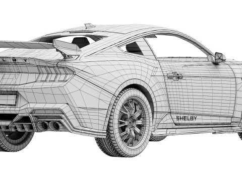Shelby S650 Super Snake 2026 3D Model