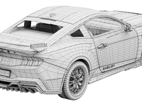 Shelby S650 Super Snake 2026 3D 模型