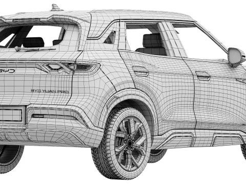 BYD YUAN PRO 2025 3D Model