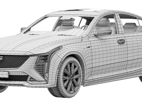Cadillac CT5-V 2025 3D 모델