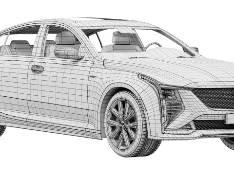 Cadillac CT5-V 2025 3D 모델