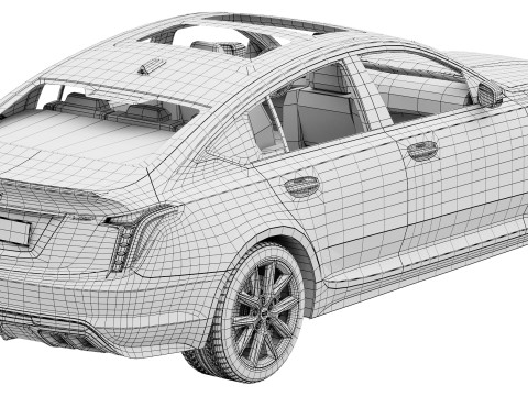 Cadillac CT5-V 2025 3D 모델