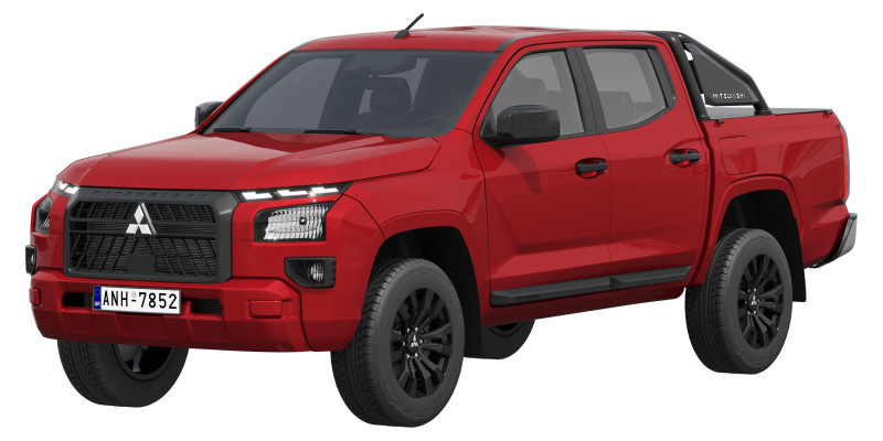 Mitsubishi L200 Triton GLX-R 2025 3D 모델 .c4d .max .obj .3ds .fbx .stl .blend