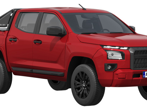 Mitsubishi L200 Triton GLX-R 2025 3D 모델