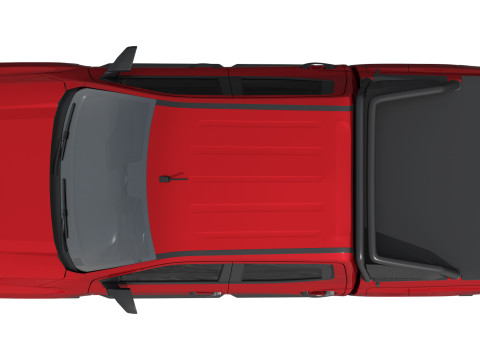 Mitsubishi L200 Triton GLX-R 2025 3D 모델