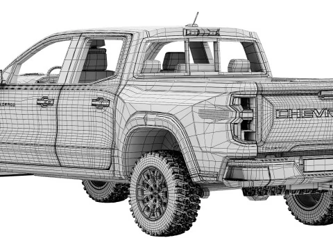 Chevrolet Colorado Trail Boss 2025 3D Model