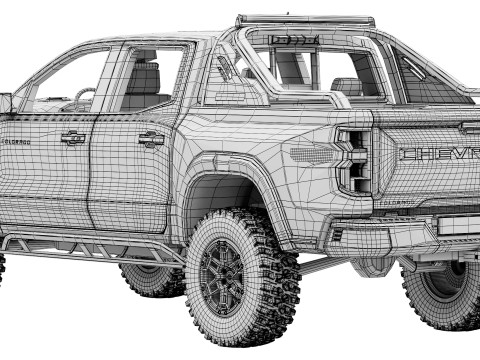 Chevrolet Colorado ZR2 Desert Boss 2025 Modelo 3D