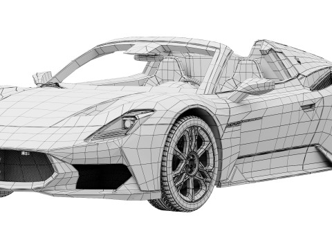 Maserati MCPura Cielo 2026 3D Model