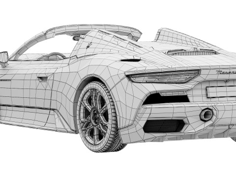 Maserati MCPura Cielo 2026 3D Model