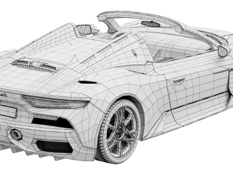 Maserati MCPura Cielo 2026 3D Model