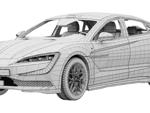 BYD YangWang U7 EV 2025 3D Model