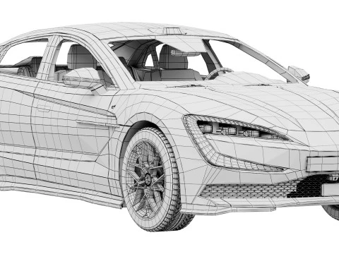 BYD YangWang U7 EV 2025 3D Model