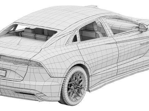 BYD YangWang U7 EV 2025 3D Model