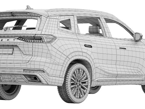 Chery Tiggo 8 2025 3D Modell