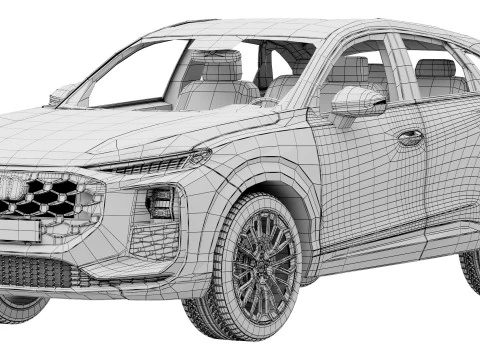 Audi Q3 Sportback 2026 3D Model