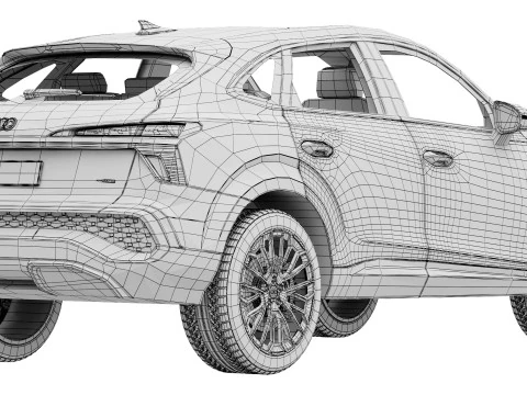 Audi Q3 Sportback 2026 3D Model