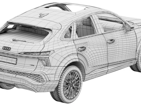 Audi Q3 Sportback 2026 3D Model