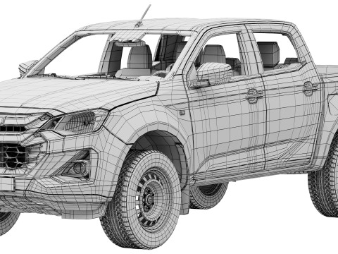 Isuzu D-Max Ultility 2025 3D Modell