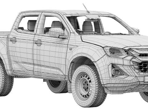 Isuzu D-Max Ultility 2025 3D Modell