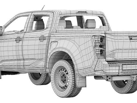 Isuzu D-Max Ultility 2025 3D Model