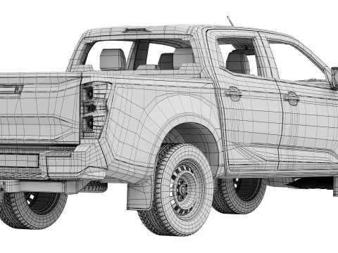 Isuzu D-Max Ultility 2025 3D Model
