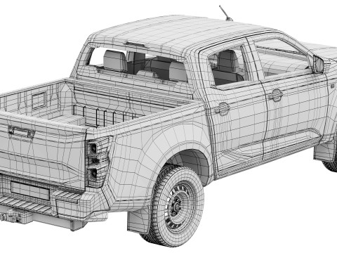 Isuzu D-Max Ultility 2025 3D Modell