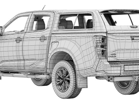 Isuzu D-Max DL20 2025 3D Modell