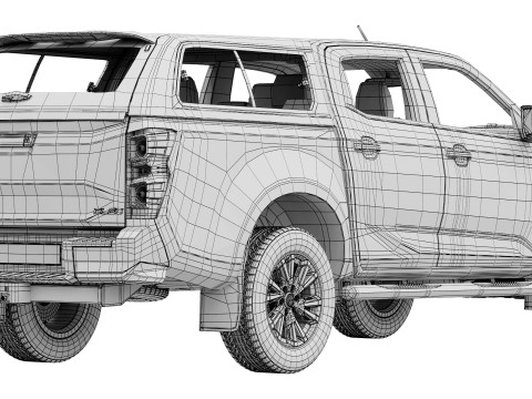 Isuzu D-Max DL20 2025 3D Modell