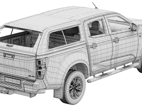 Isuzu D-Max DL20 2025 3D Modell