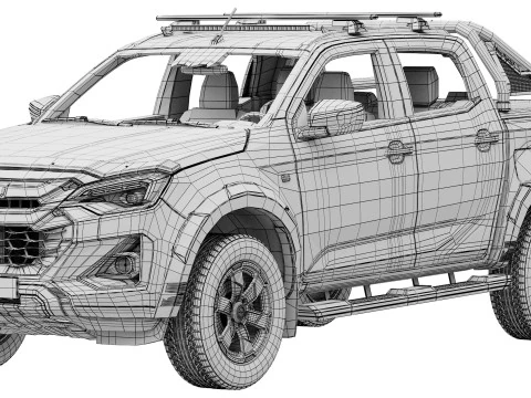 Isuzu D-Max V-Cross 2025 3D Model