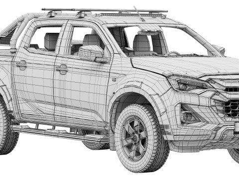 Isuzu D-Max V-Cross 2025 3D Modell