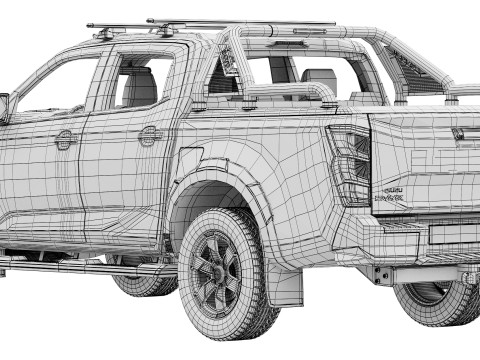 Isuzu D-Max V-Cross 2025 3D Modell