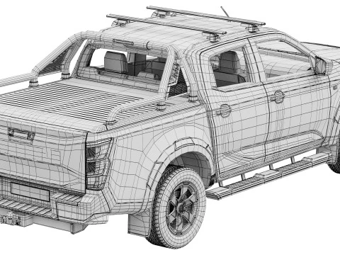 Isuzu D-Max V-Cross 2025 3D Model