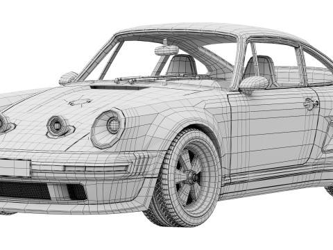 Singer Porsche 911 Carrera Coupe 2025 3D Model