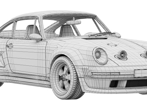 Singer Porsche 911 Carrera Coupe 2025 3D Model
