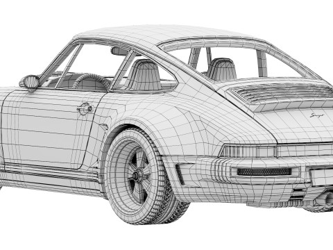 Singer Porsche 911 Carrera Coupe 2025 3D Model