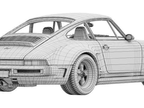 Şarkıcı Porsche 911 Carrera Coupe 2025 3D Model