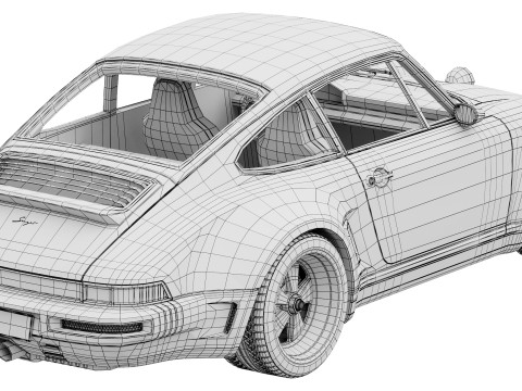 Singer Porsche 911 Carrera Coupe 2025 3D Model