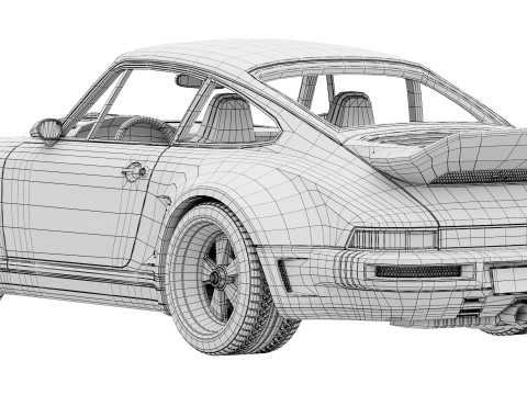 Singer Porsche 911 Carrera Coupe Turbo 2025 Model 3D