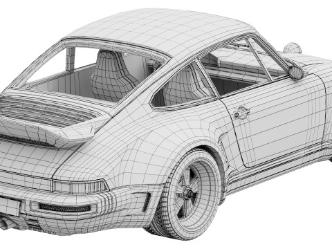 Singer Porsche 911 Carrera Coupe Turbo 2025 Model 3D