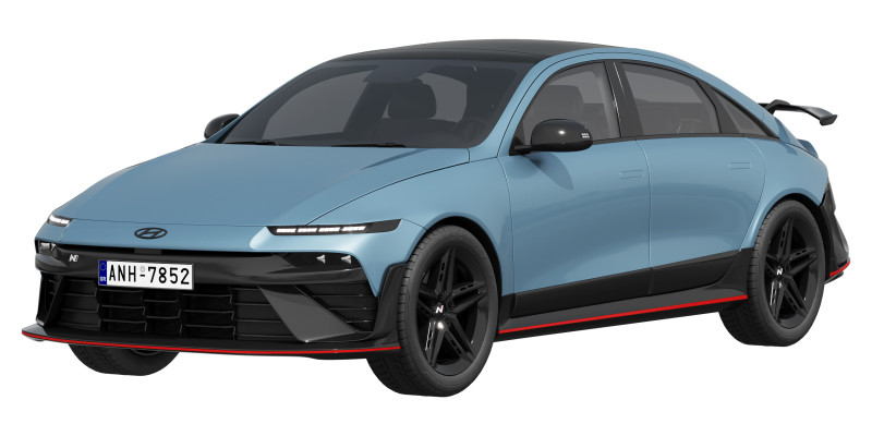 Hyundai IONIQ 6 N 2025 3D Model .c4d .max .obj .3ds .fbx .stl .blend